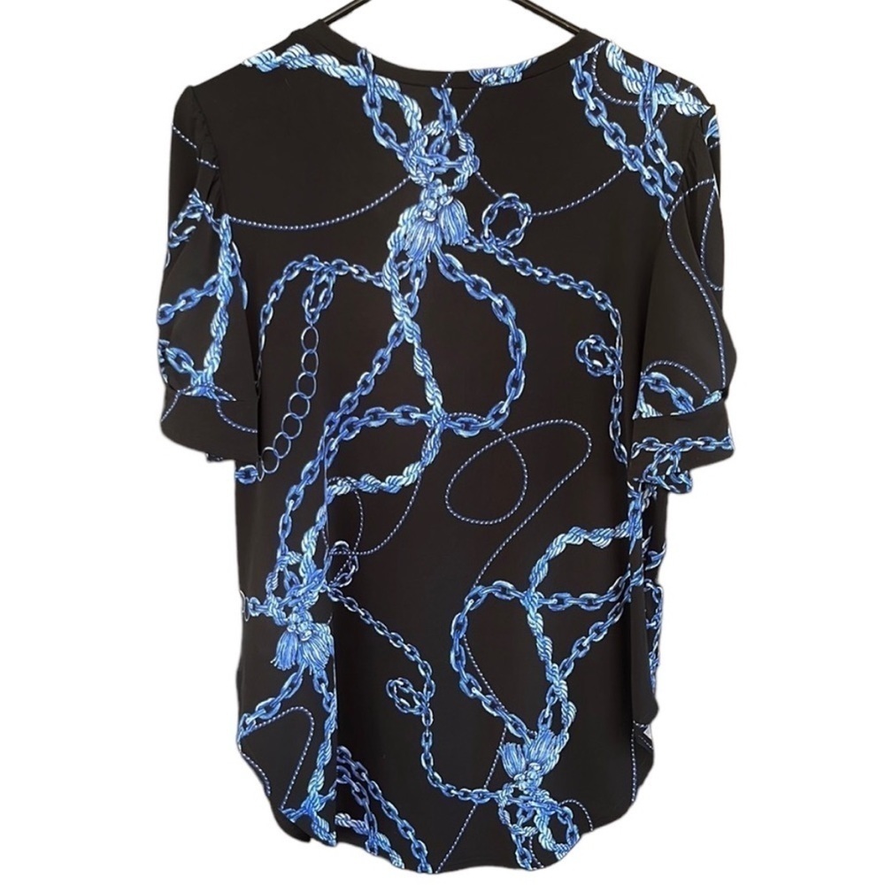 EUC Joseph Ribkoff Chain Print Top - Picture 2 of 7